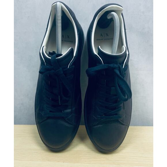 Armani Exchange Emporio Armani Low Top Lace Up Sneaker Navy Blue Mens Size 10 - Picture 6 of 12